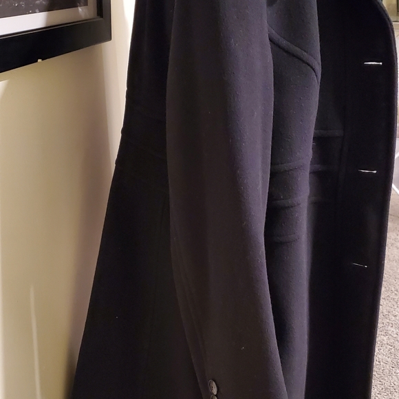 Anne Klein Black Wool Coat - Picture 7 of 12